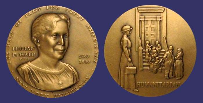 #81, Lillian D. Wald (Elected 1970), by Frudakis EvAngelos, 1971
