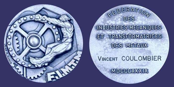 Fdration des Industries Mecaniques et Transformatrices des Metaux
Federation of Industrial Mechanics and Transformers of Metal
Keywords: Jean Augis effort nude male medal