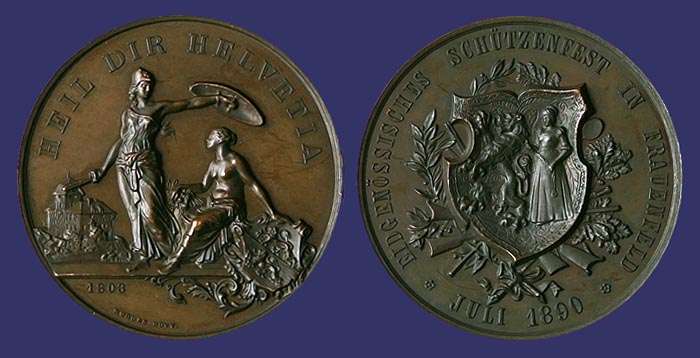 Frauenfeld Shooting Medal, 1890
