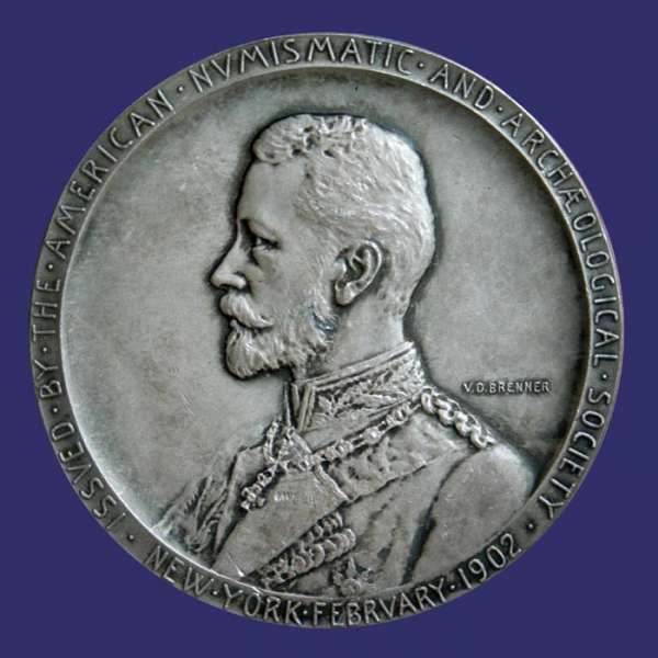 Brenner, Victor David, American Numismatic and Archaeological Society, 1902, Obverse
Keywords: David Victor Brenner