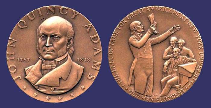 #02, John Quincy Adams (Elected 1900), by Donald DeLue, 1972
