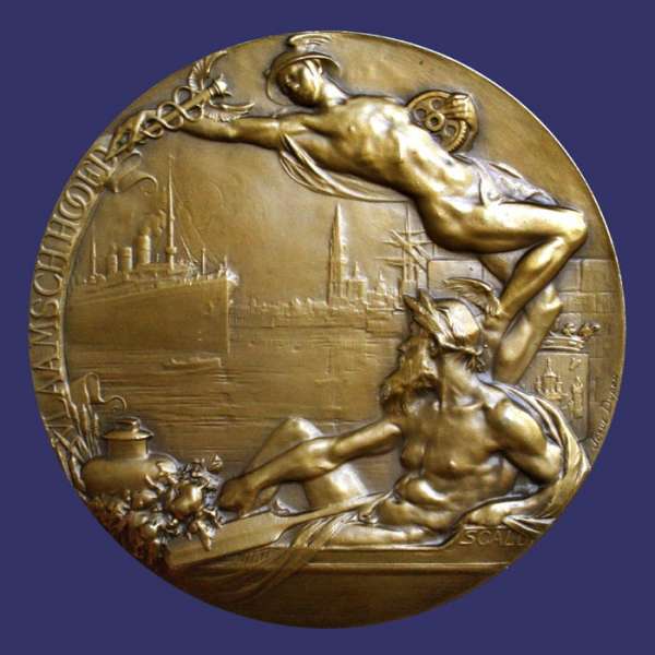 Dupon, Josu, Extension of the Port of Antwerp , River Scheldt, Antwerp, 1923, Obverse
Keywords: birks_nude_male