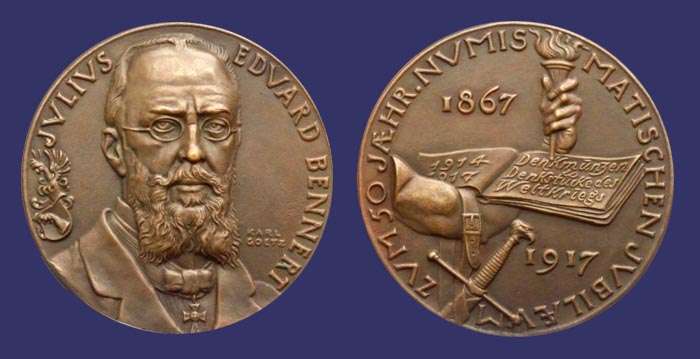 K128, Julius Edward Bennert, Numismatist, 1917
Keywords: Karl_Goetz