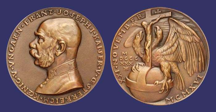 K186, Emperor Franz-Joseph I Death Commemorative, 1916
Keywords: Karl_Goetz world_war_I