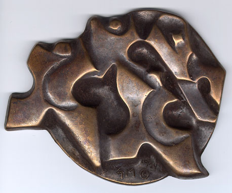 Joyous Motion
Cast Bronze, 140 x 105 x 12 mm, Uniface
Limited Edition of 24
