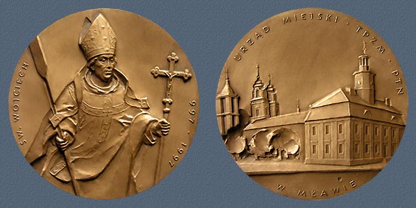 ST. ADALBERT, struck tombac, 70 mm, 1998
Keywords: contemporary