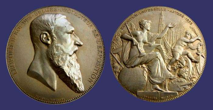 Leopold II - Exposition Internationale Anvers, 1885
