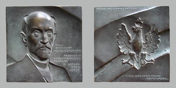 PROF. STANISLAW WOJCIECHOWSKI, cast bronze, 108x108 mm, 1991
Keywords: contemporary