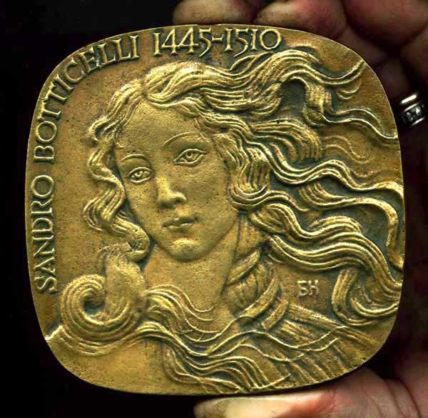 BOTTICELLI, 1976, 96 x 93 mm, Brass
Keywords: contemporary