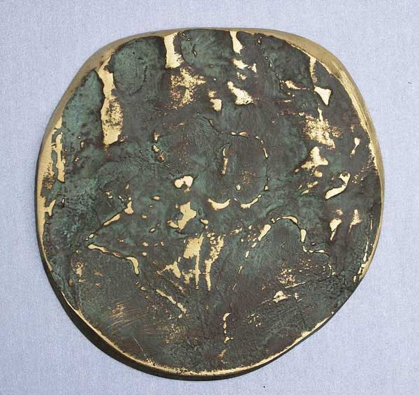 IDENTITY, Obverse, 2004, 100 x 100 mm, Brass
