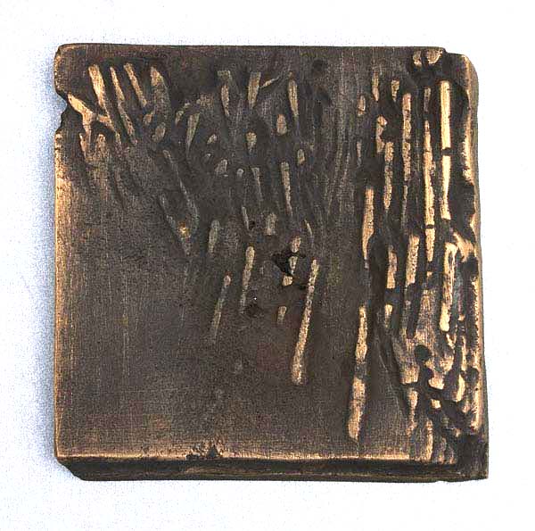 RAIN, Obverse, 2002, 70 x 70 mm, Brass
