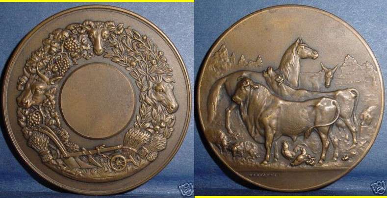 agriculture medal by massonnet 
 
