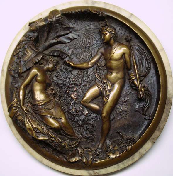 EDWARD WILLIAM WYON BRONZE PLAQUE 1848, 7 3/8".
Keywords: john_wanted