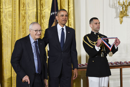 President Obama Awards National Medals of Science
The National Medal of Science is an honor bestowed by the President of the United States to individuals in science and engineering who have made important contributions to the advancement of knowledge in the fields of behavioral and social sciences, biology, chemistry, engineering, mathematics and physics.
